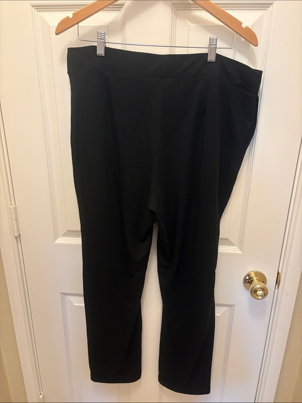 Pure Jill Black Affinity French Terry Slim Leg Pants size Large Petite - Picture 4 of 4